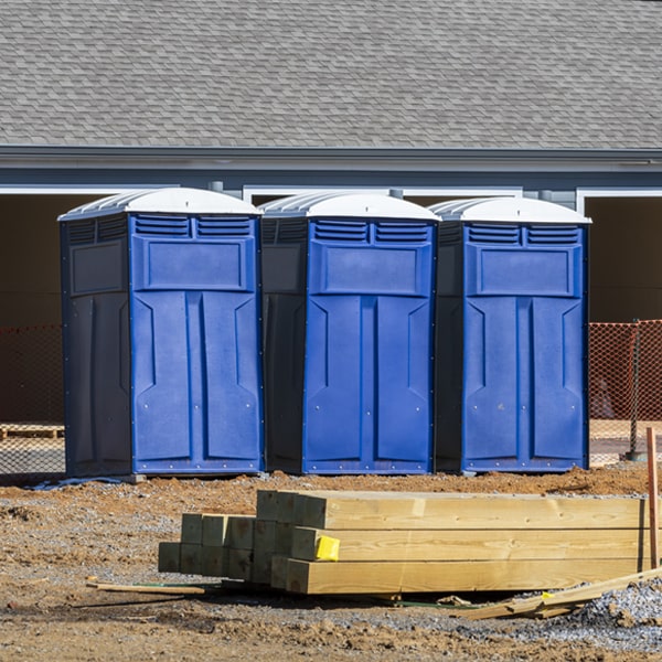 is there a specific order in which to place multiple portable restrooms in West Stockholm New York